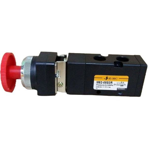 EMC <br/>
VÁLVULA BOTÃO COGUMELO MOLA 5/2 VIAS ¼