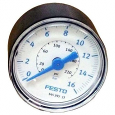 Manômetro FESTO MA-40-16-1/8 345395 230psi 16bar Manômetro FESTO MA-40-16-1/8 345395 230psi 16bar