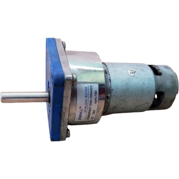 diâmetro da caixa de engrenagens 60mm, caixa de engrenagens Spur Metal Gearbox,, rolamento de esferas,  motor escovado RS775 DC, voltagem 24VDC, 160rpm, eixo excêntrico, flange quadrada, potência de saída saída 10W~30W