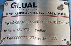 Cilindro KD-200 - GLUAL usado