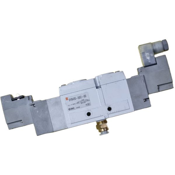 Série 9000, 3 posições centro aberto negativo, tensão voltagem 24VCC, ligação elétrica com conector, conexão rosca 3/8