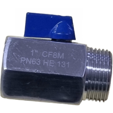 Válvula de esfera 1 polegada CF8M PN63 HE131