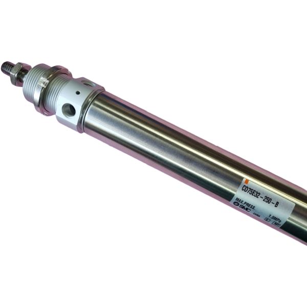 Série C75, cilindro padronizado, dupla ação, haste simples, cabeçote traseiro roscado, diâmetro 32mm, curso 250mm