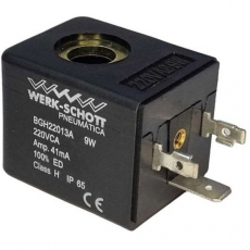 Bobina pneumática  WERK SCHOTT BGH22013A 9W 220VCA 41mA IP65 Bobina pneumática  WERK SCHOTT BGH22013A 9W 220VCA 41mA IP65
