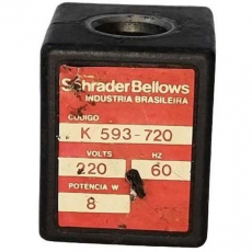 Bobina pneumática  SCHRADER BELLOWS K593720 220V 8W 60Hz   usada Bobina pneumática  SCHRADER BELLOWS K593720 220V 8W 60Hz   usada