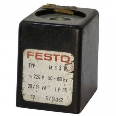 Bobina Pneumática  FESTO MSXW 220V 50-60Hz 28/19VA   usada Bobina Pneumática  FESTO MSXW 220V 50-60Hz 28/19VA   usada