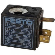 Bobina Pneumática FESTO MSFW 6651 220V-50/60Hz 7W Bobina Pneumática FESTO MSFW 6651 220V-50/60Hz 7W
