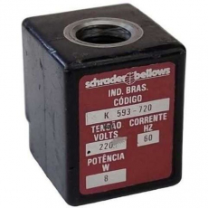 Bobina pneumática  SCHRADER BELLOWS K593720 220V 8W 60Hz Bobina pneumática  SCHRADER BELLOWS K593720 220V 8W 60Hz