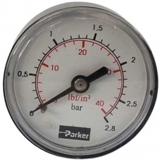 Manômetro PARKER 40lbf/in2 2,8bar Manômetro PARKER 40lbf/in2 2,8bar