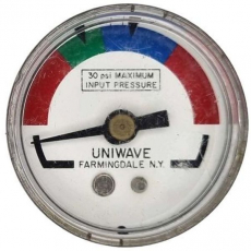 Manômetro UNIWAVE 30psi máx usado Manômetro UNIWAVE 30psi máx usado