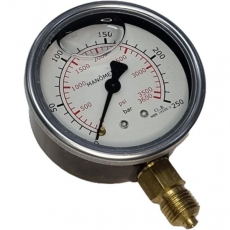 Manômetro TWE 3600psi 250bar Manômetro TWE 3600psi 250bar