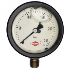 Manômetro RECORD 250barseminovo Manômetro RECORD 250barseminovo