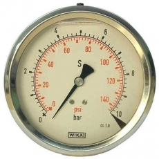 Manômetro WIKA 140psi 10bar seminovo Manômetro WIKA 140psi 10bar seminovo