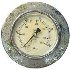 Manômetro 550lbs 250Kg com flange usado Manômetro 550lbs 250Kg com flange usado