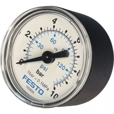 Manômetro FESTO MA-40-10-1/8-EN 162835 145psi 10bar Manômetro FESTO MA-40-10-1/8-EN 162835 145psi 10bar