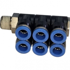 Distribuidor múltiplo QSLV6-1/4-8 Distribuidor múltiplo QSLV6-1/4-8