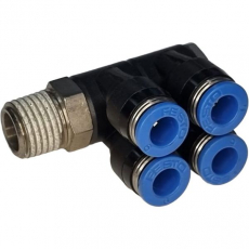 Distribuidor múltiplo QSLV4-1/4-6 Distribuidor múltiplo QSLV4-1/4-6