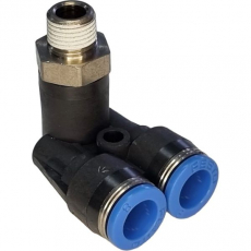 Conexão em Y QSYL-1/8-8 em 90 graus Conexão em Y QSYL-1/8-8 em 90 graus