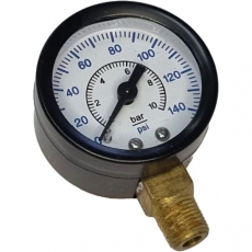 Manômetro WERK SCHOTT 140psi 10bar saÃda por baixo Manômetro WERK SCHOTT 140psi 10bar saÃda por baixo