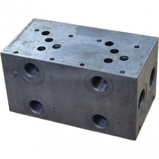 Bloco para válvula hidráulica Bloco para válvula hidráulica
