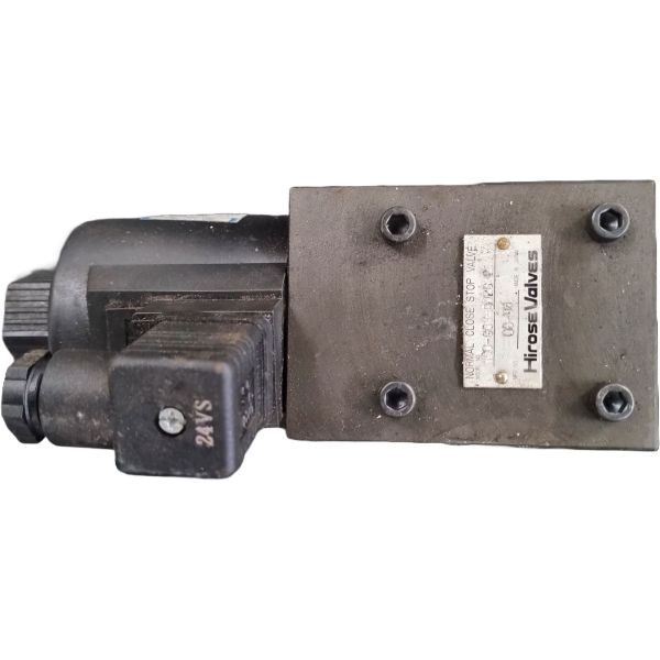 HIROSE <br/>
Normal close stop valve (normalmente fechada) <br/>
Usada