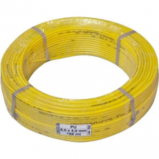 Tubo PU 6,0X4,0 100 mt amarelo