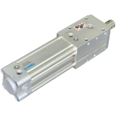 Atuador linear de duplo efeito com haste guiada sensor de posição integrado. Ele oferece movimento estável, amortecimento pneumático ajustável em ambas as extremidades e elevada precisão.ISO 15552, diâmetro de 32 mm, curso de 50 mm, pressão de operação de 0,6 - 12 bar, peso de 517 g, conexão G 1/8.
