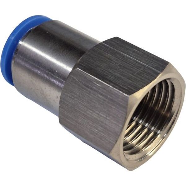 conexão push pull, conexão push-in, conexão rápida, conexão rápida roscada, conexão com rosca, conexão instantânea, conector para pneumática, conector para ar comprimido, conexão com rosca fêmea