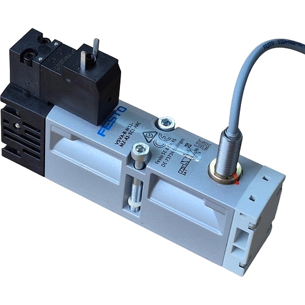 5/2 vias, monoestável, montagem em base, acionamento elétrico, retorno por mola, 24V DC, ISO 15407-1