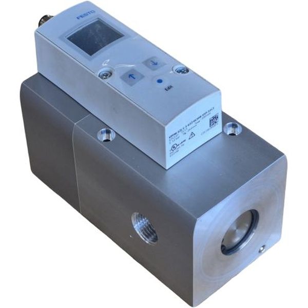 Válvula pneumática com conexões G1/2, sinal analógico, controle eletrônico de alta precisão. 