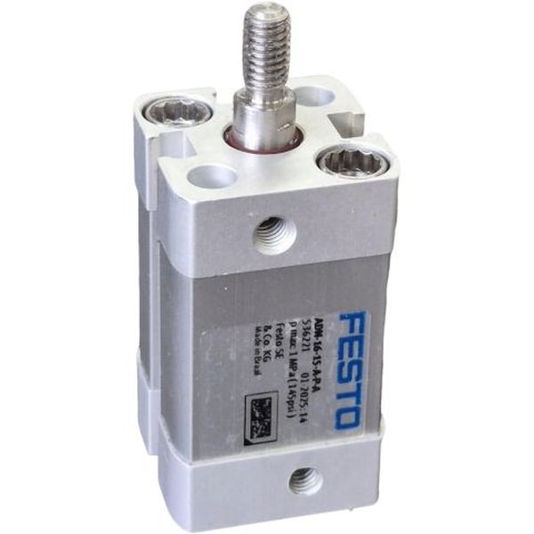 cilindro dupla ação, cilindro pequeno, cilindro compacto, cilindro normalizado, cilindro norma ISO, pistão pneumático, pistão para automação industrial