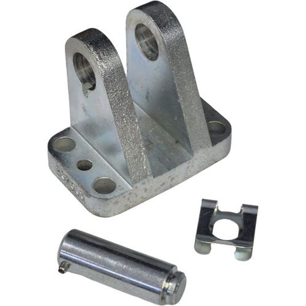 acessório para cilindro pneumático, cavalete para pistão pneumático, cavalete para atuador pneumático linear, componente para montagem de cilindro, fixação do cilindro, suporte para cilindro