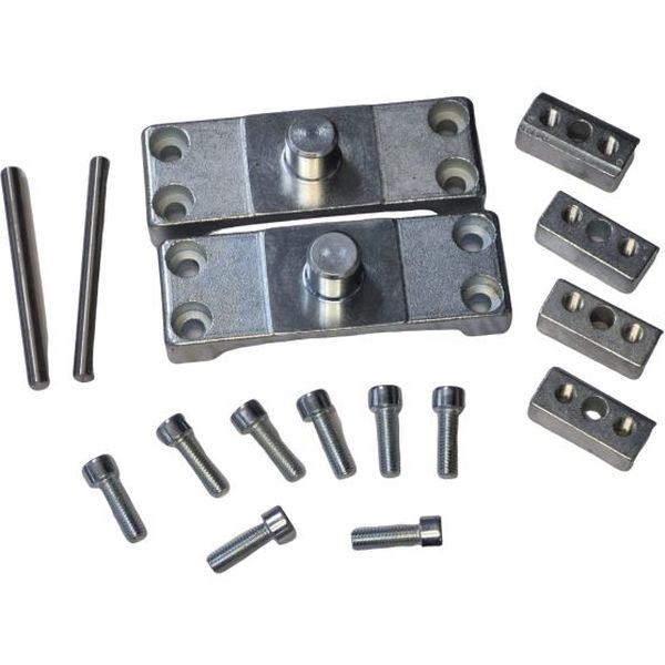 flange trunnion, kit de fixação de cilindro pneumático, suporte para pistão pneumático, acessório de montagem de cilindro