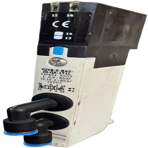 Válvula solenoide 4/2 vias, com comutação elétrica tipo OX e conexão push-in - FESTO