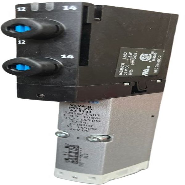 Válvula solenoide 5/3, com centro em exaustão e montada em sub-base - FESTO