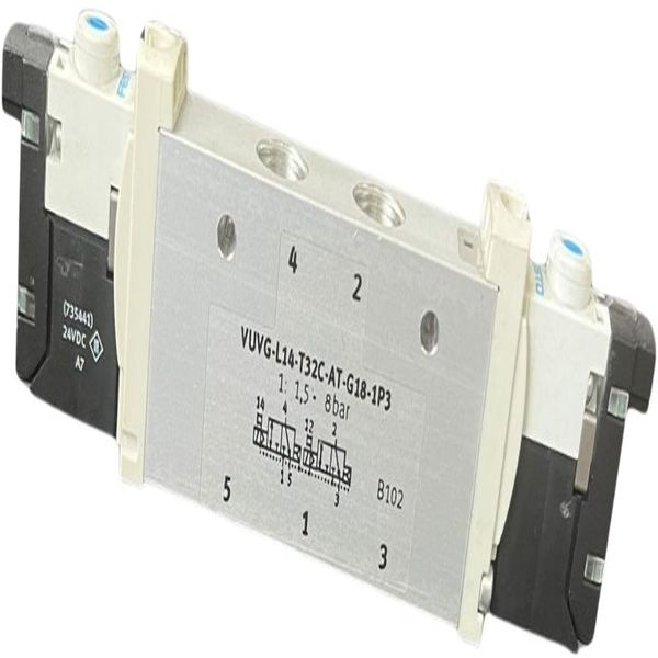Válvula solenóide com controle direcional 5/2, elétrico, com 24 V DC, bobina de 1W - FESTO
