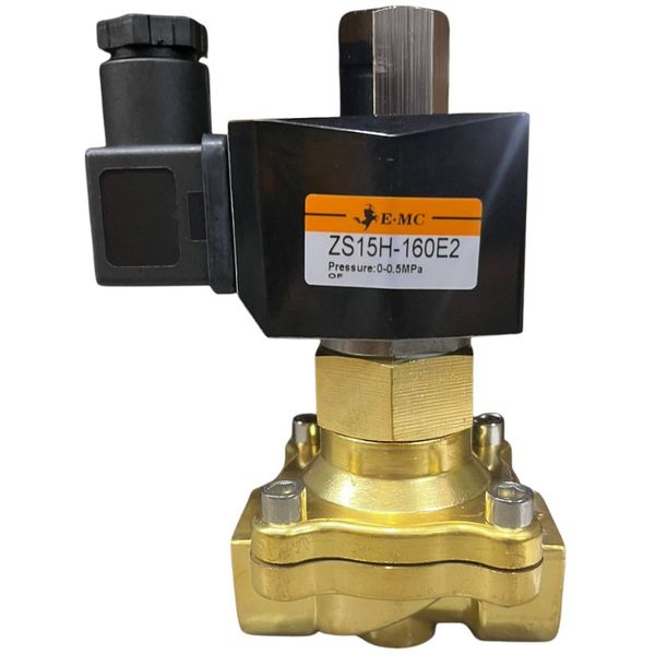 Válvula solenoide 2/2 vias, pressão de 10bar, temperatura de -5°C a +60°C, rosca 1/2