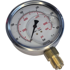 Manômetro WIKA 13.53.100L 9000psi 600bar