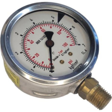 Manômetro WIKA 100psi 7kgf/cm2 