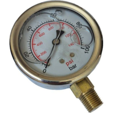Manômetro GALLEYHILL GA635RL100 1400psi 250bar Manômetro GALLEYHILL GA635RL100 1400psi 250bar