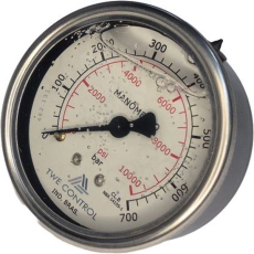 Manômetro TWE 10000psi 700bar Manômetro TWE 10000psi 700bar