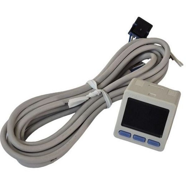 2 saídas + uma saída analógica, para pressão positiva, display com 3 telas,  PNP, intervalo de pressão -0,1-1MPa, fluido ar/ gás não corrosivo/ gás não inflamável