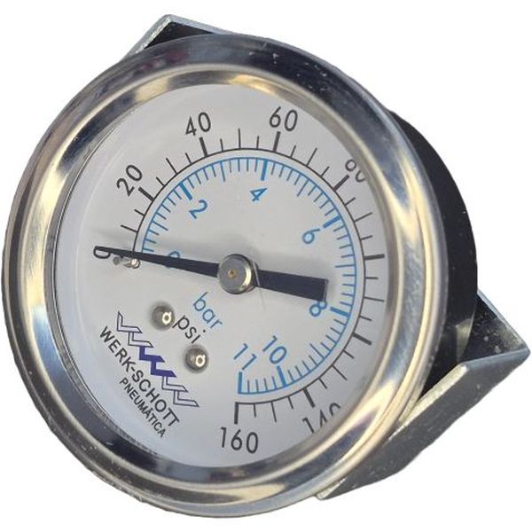 saída por trás, com garra de fixação, diâmetro 50mm, rosca 1/4, fluido ar comprimido
