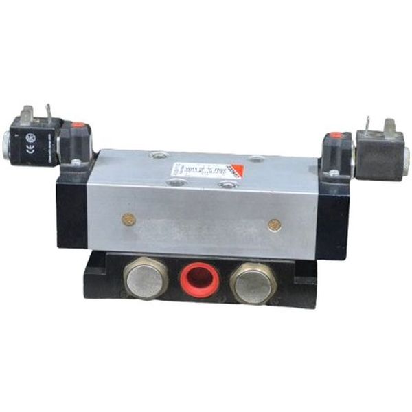 5 vias, 3 posições, duplo solenóide, bobina G77 24VDC 3,1W, pressão máxima 10 bar