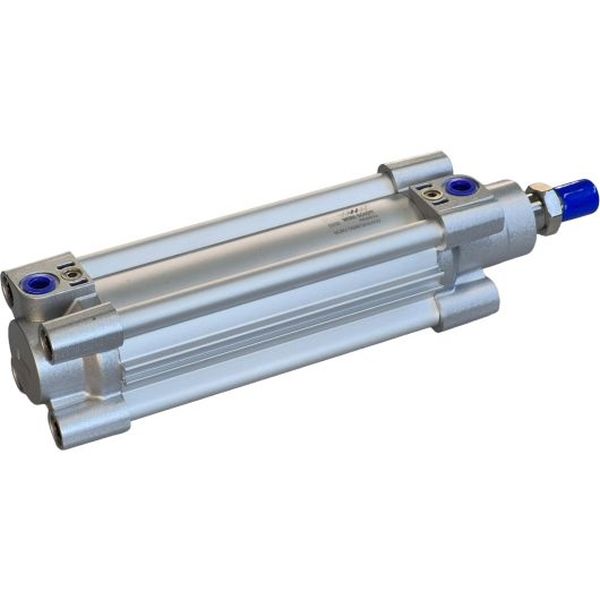 diâmetro 50mm, curso 120mm, normas ISO 6431 / VDMA 24562 / ISO 15552, dupla ação, amortecimento ajustável, pressão até 10bar, temperatura ambiente -10°C a +80°C, fluido ar comprimido filtrado, vedações Buna-N