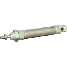 Características - Diâmetro: 25mm - Curso: 70mm - Funcionamento: dupla ação - Amortecimento auto-ajustável - Detecção de posição - Pressão de trabalho: 1~10 bar - Temperatura do meio ambiente: -20oC~80oC Construção - Haste: aço inoxidável - Cabeçote dianteiro: liga de alumínio anodizado incolor - Camisa: aço inoxidável - Cabeçote traseiro: liga de alumínio anodizado incolor - Vedações: NBR, TPE-U (PU) 