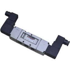 válvula duplo, solenóide, válvula com bobina elétrica, válvula com acionamento elétrico, válvula para ar comprimido, válvula para aplicações industriais, válvula para circuitos pneumáticos
