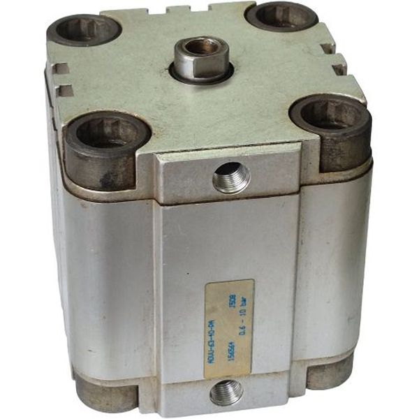 diâmetro 63mm, curso 40mm, rosca fêmea, dupla ação, anéis/placas de amortecimento elástico nas posições finais de curso, detecção de posição