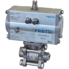 válvula: VZBA-1/4“-WW-63-T-22-F0304-V4V4T - 3/2 vias, diâmetro nominal 8, vedações moles, atuação mecânicacilindro giratório, cilindro rotativo, atuador giratório, cilindro pneumático, atuador pneumático, atuador para válvulas de processo 