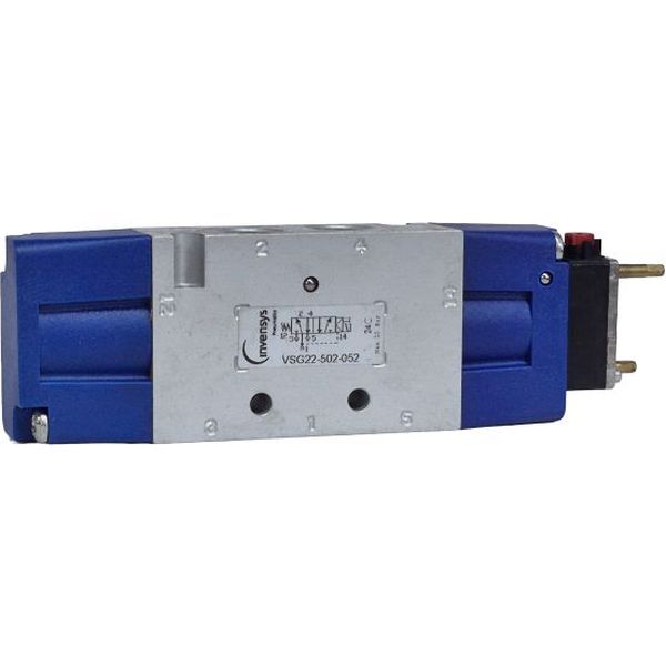 5/2 vias, atuação solenóide / retorno mola, pressão máxima 10bar